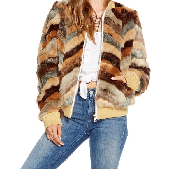 ONLY ONE LEFT Faux Fur Calico Jacket -chaserbrand - Picture 3 of 4