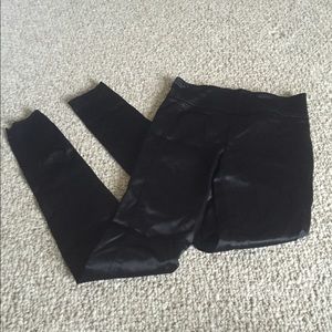 DVF Satin Stretch Black Leggings