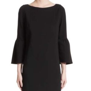 Lafayette 148 Bell Sleeved Dress - Black, Large