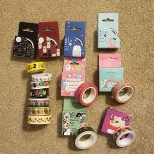 NEW Washi tape - lot of 15 rolls