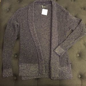 NWT Purple and silver sparkle cardigan
