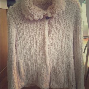Jacket rabbit hair
