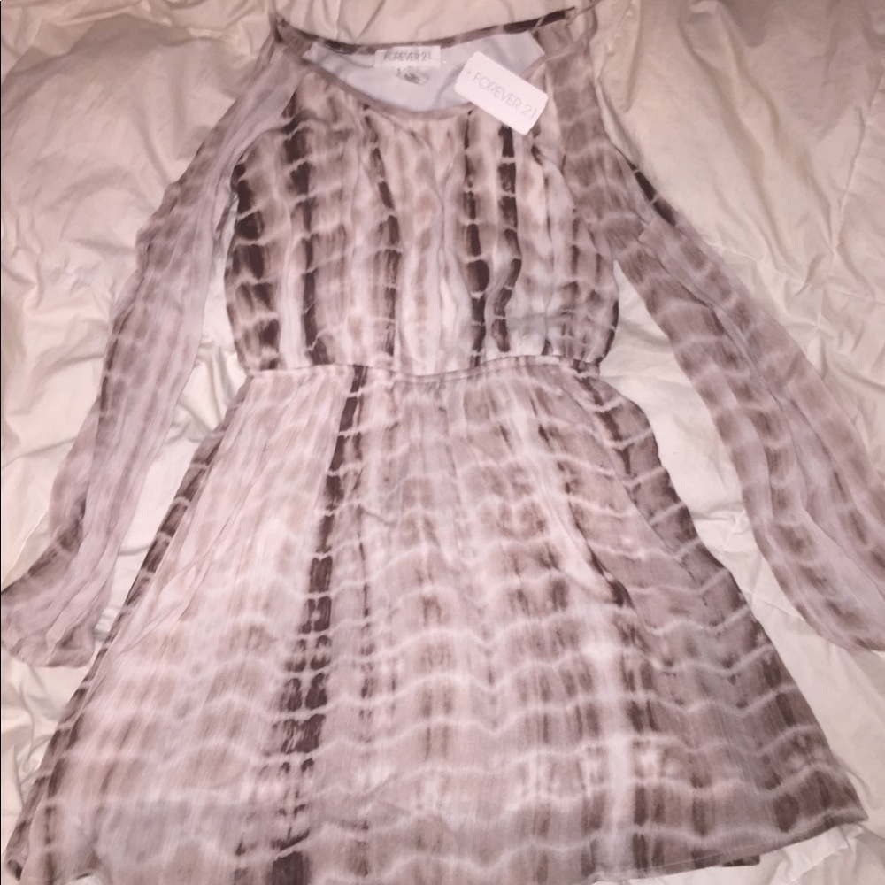 Tye Dye Open Shoulder Dress