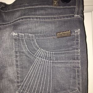 7 for all mankind gray jeans with cute pockets