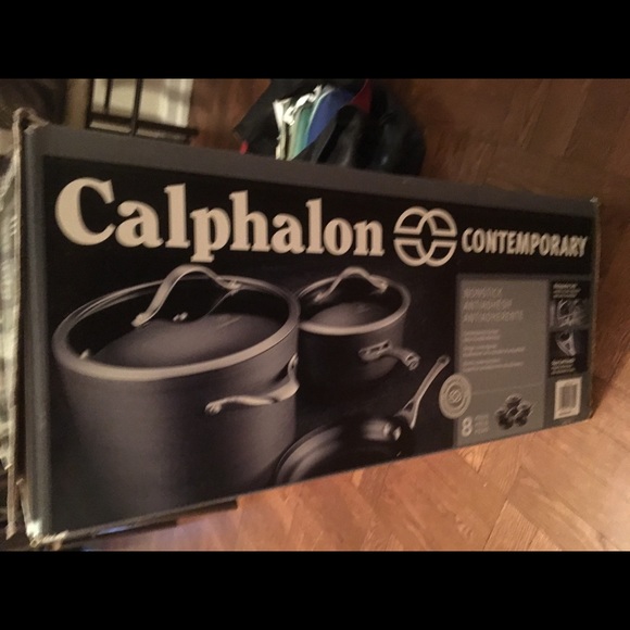 ❗️SOLD❗️Calphalon Contemporary 8 pc nonstick set - Picture 2 of 4