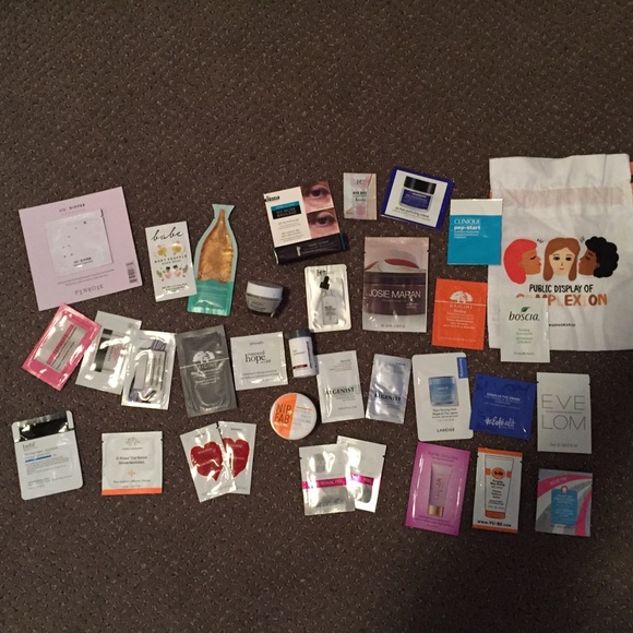 Sephora Other - HUGE High End Skincare sample bundle + cute pouch