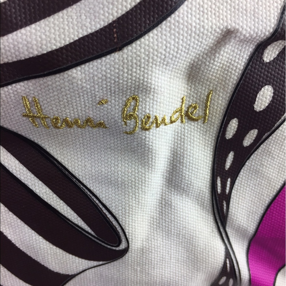 Henri Bendel Canvas Tote Beach bag