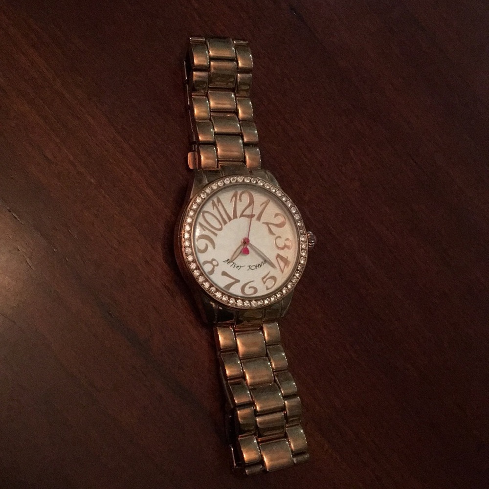 Betsey Johnson Rose Gold Watch