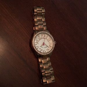 Betsey Johnson Rose Gold Watch
