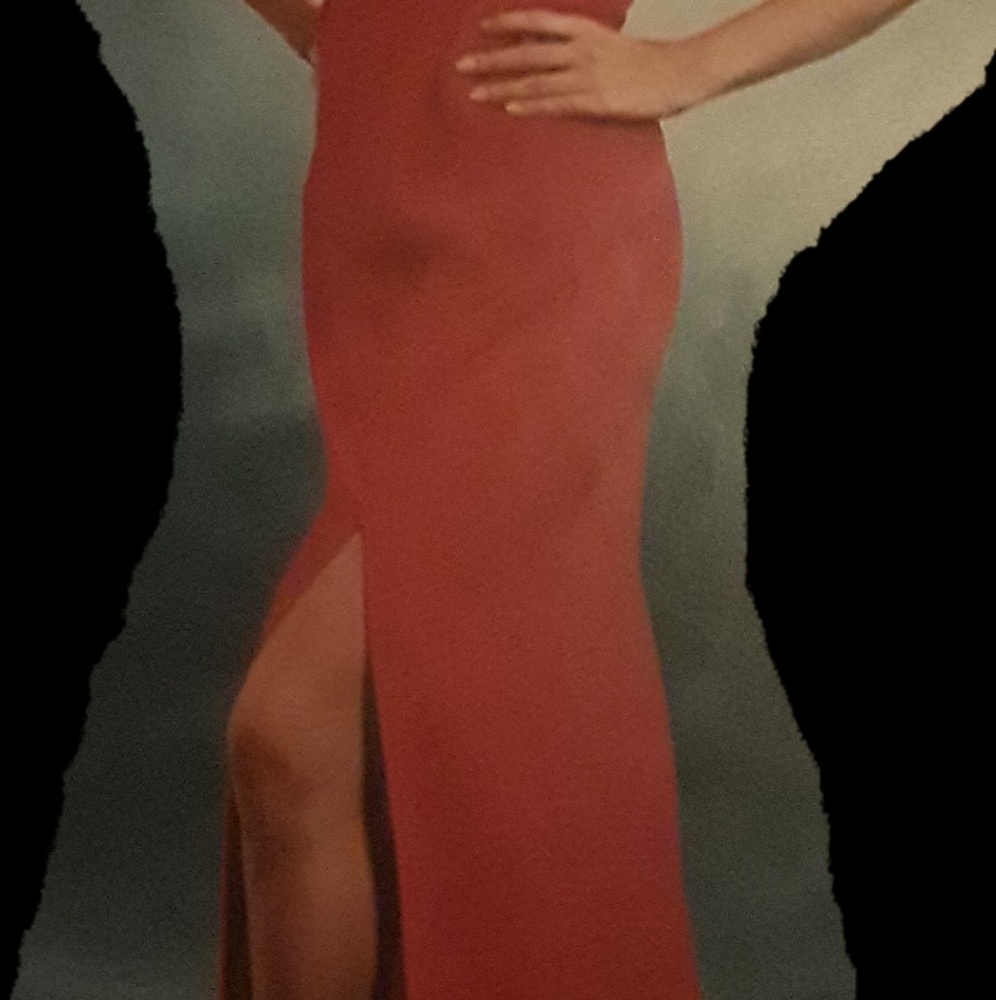 Pretty Woman, red, long, strapless dress