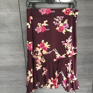 Silky feel skirt from the Limited. Beautiful.