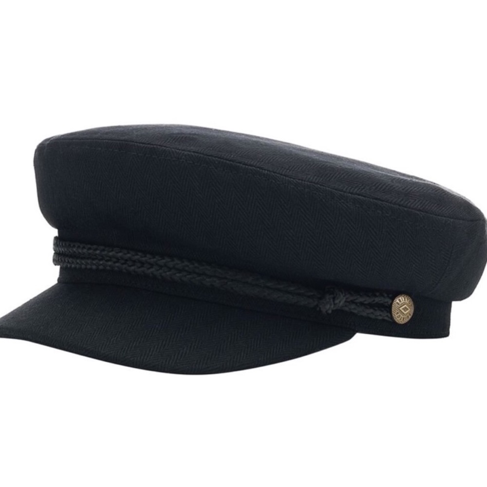 Black Brixton Fiddler Sailor Style Cap Hat