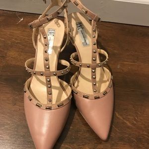 INC Toe Studded Kitten Heel