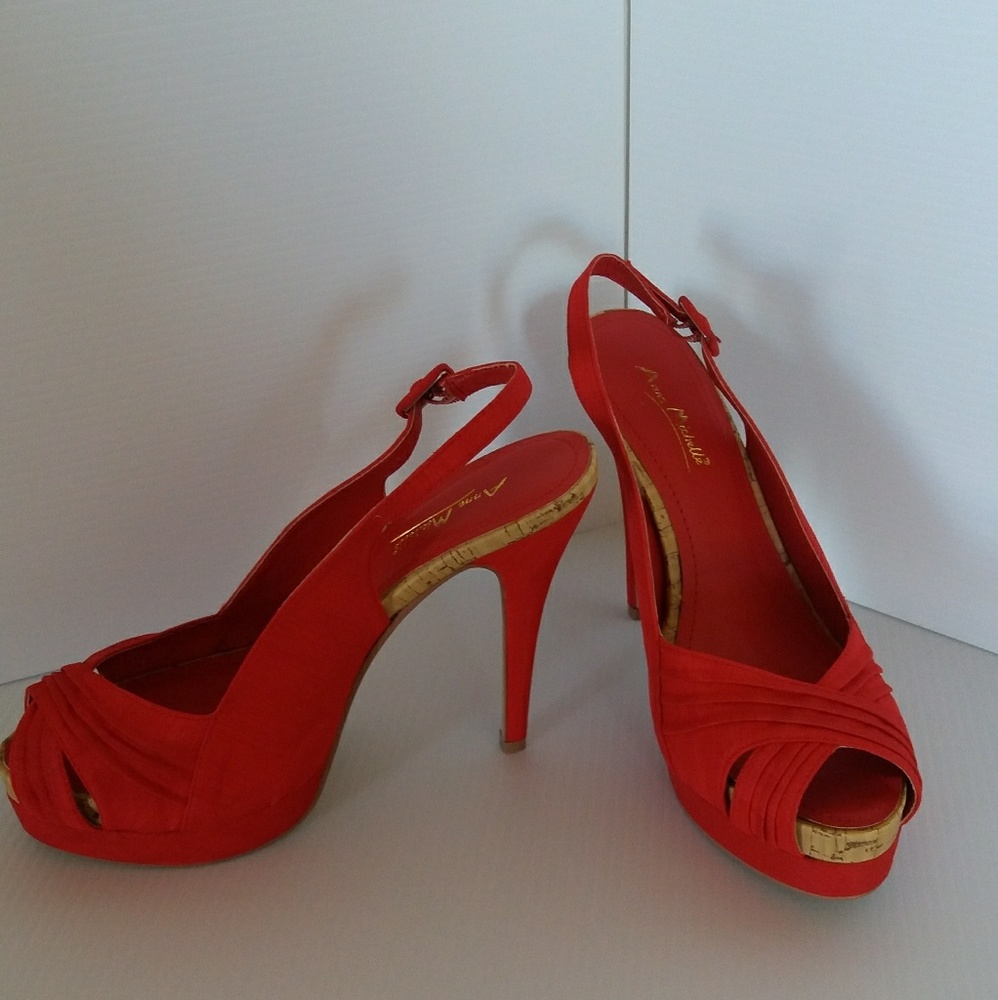 Red Platform Sandals
