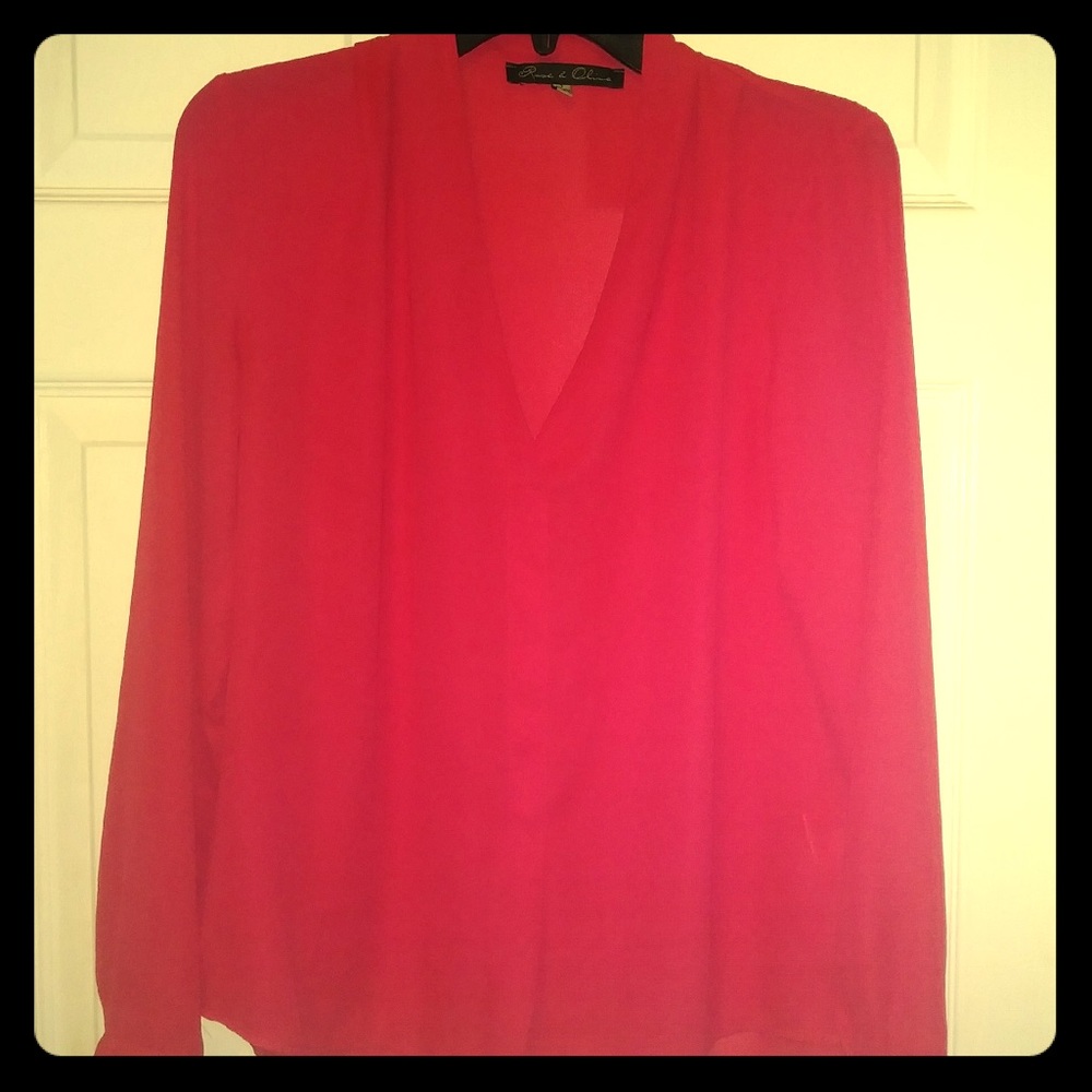 Rose and Olive Hot Pink Top