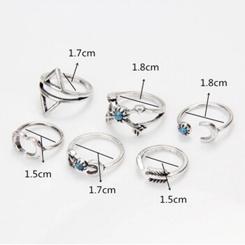 6 piece festival boho rings🌈 - Picture 4 of 4