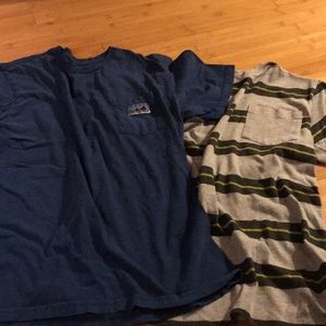 2 T-shirt Bundle- North Face and Patagonia