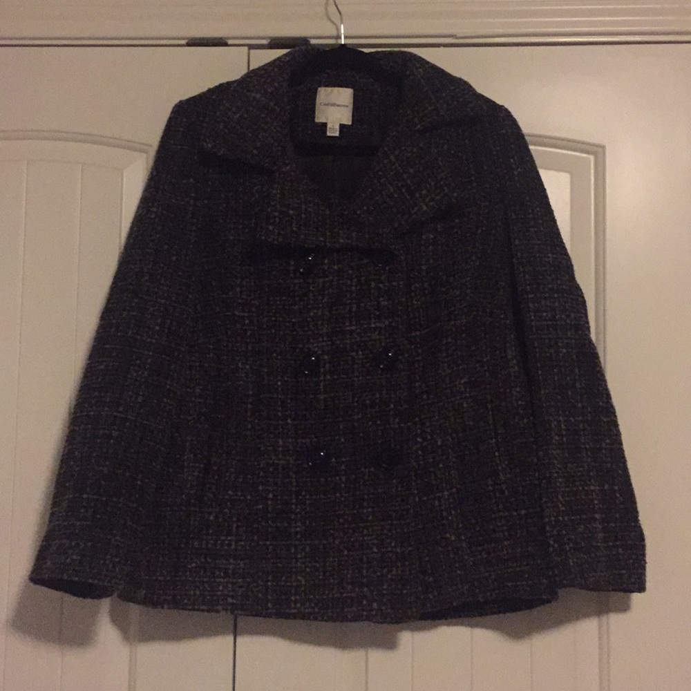 Tweed pea coat
