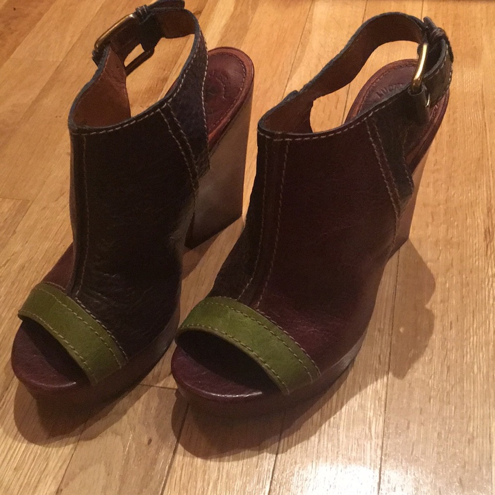 Lucky size 9 Mutli-colored Heels