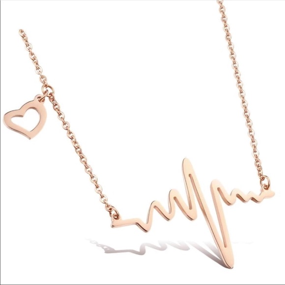 ♥️📈Hearbeat📈♥️Necklace - Picture 2 of 3