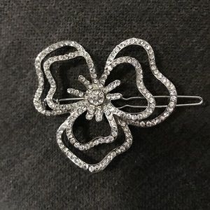 CZ Flower hair clip