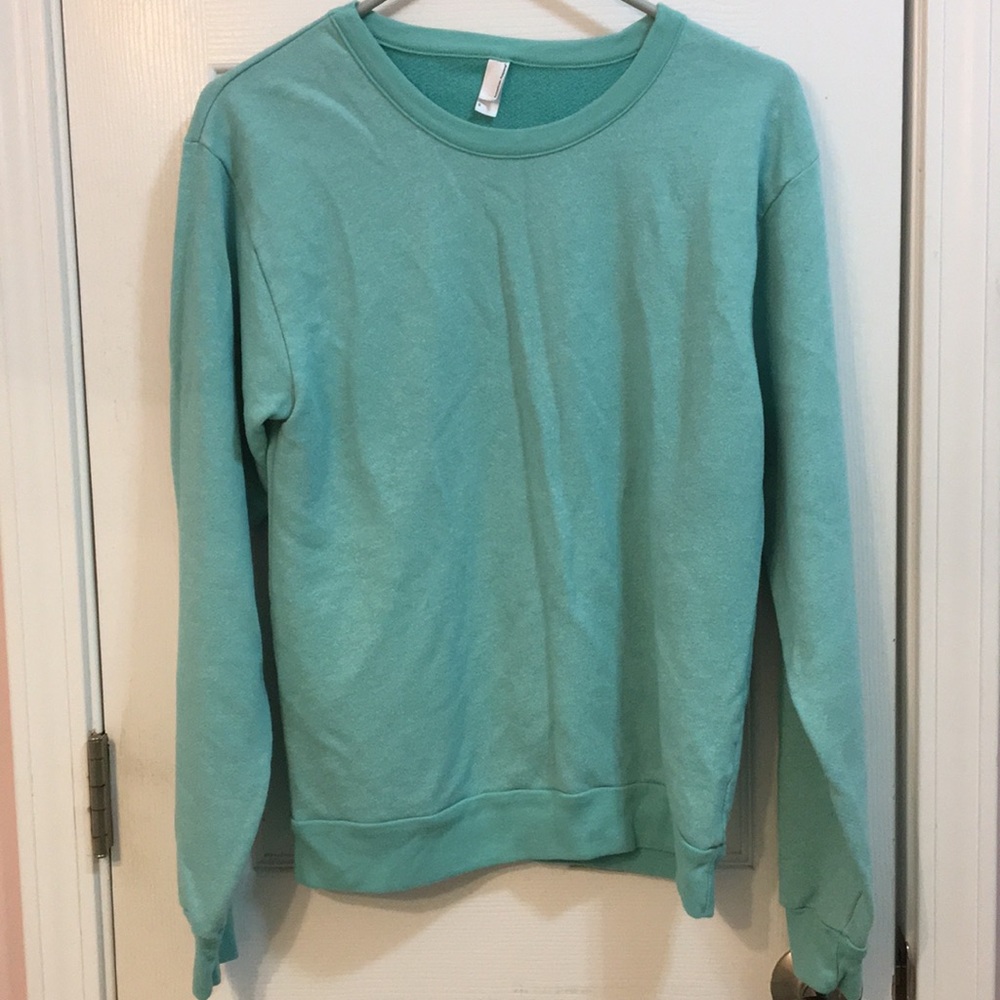 RARE American Apparel mint cozy sweatshirt
