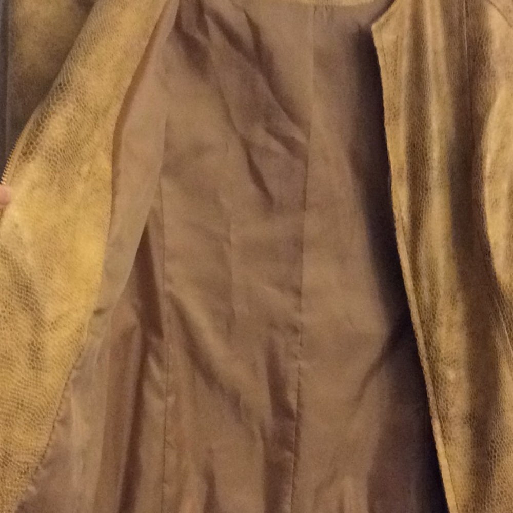 JM Collection Snakeskin 🐍 Soft Casual Fashion Statement Jacket Coat 🧥 - Picture 4 of 7