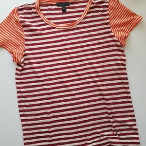 J Crew Vintage Cotton Mixed-Stripe Tee