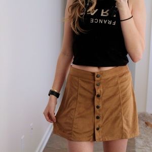 Suede Skirt