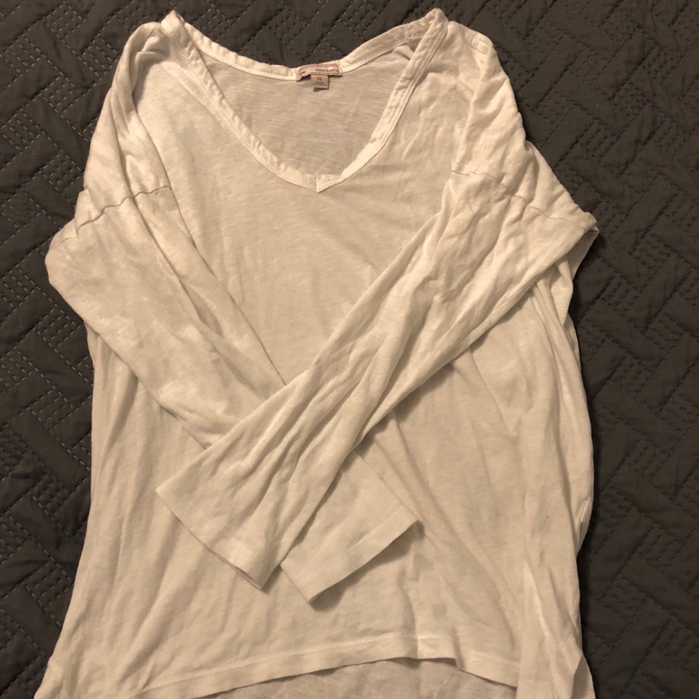 White GAP long sleeve shirt.