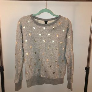 🆕 Jcrew GOLD HEART layering sweatshirt