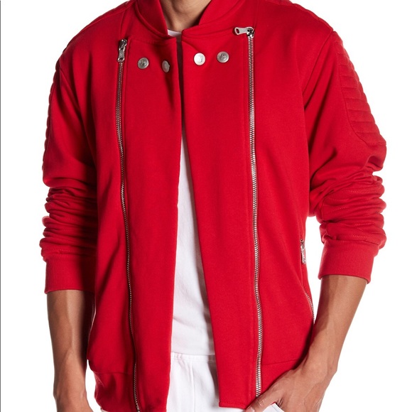 SOLD Men’s Pierre Balmain Quilted Moto Sweater - Picture 2 of 7