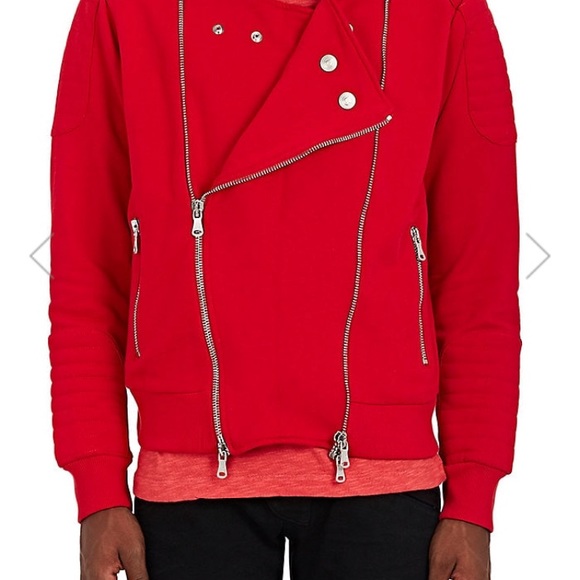 SOLD Men’s Pierre Balmain Quilted Moto Sweater - Picture 6 of 7