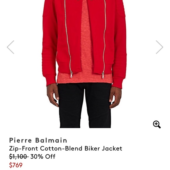 SOLD Men’s Pierre Balmain Quilted Moto Sweater - Picture 7 of 7