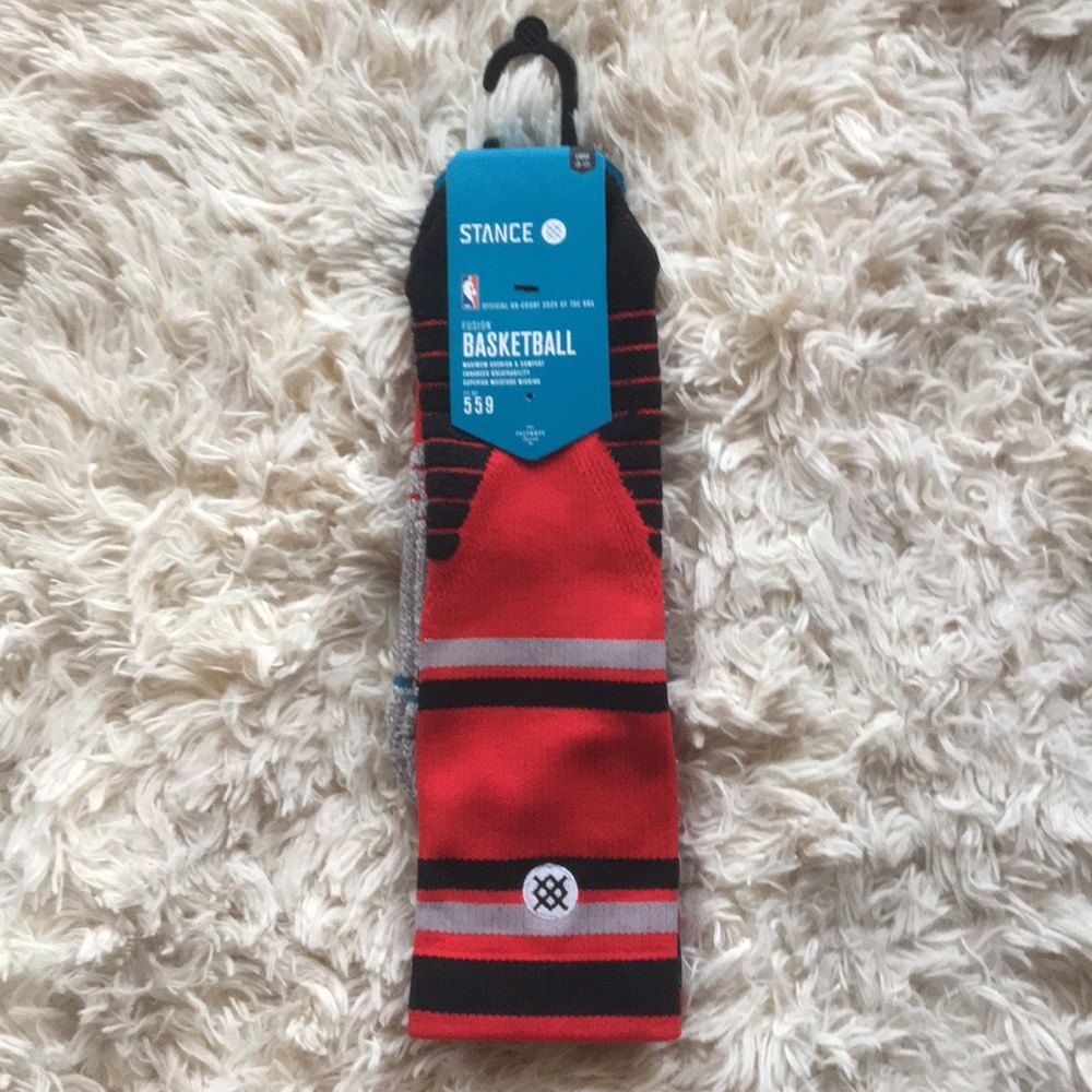 Men’s Large Basketball Raptors Stance Socks