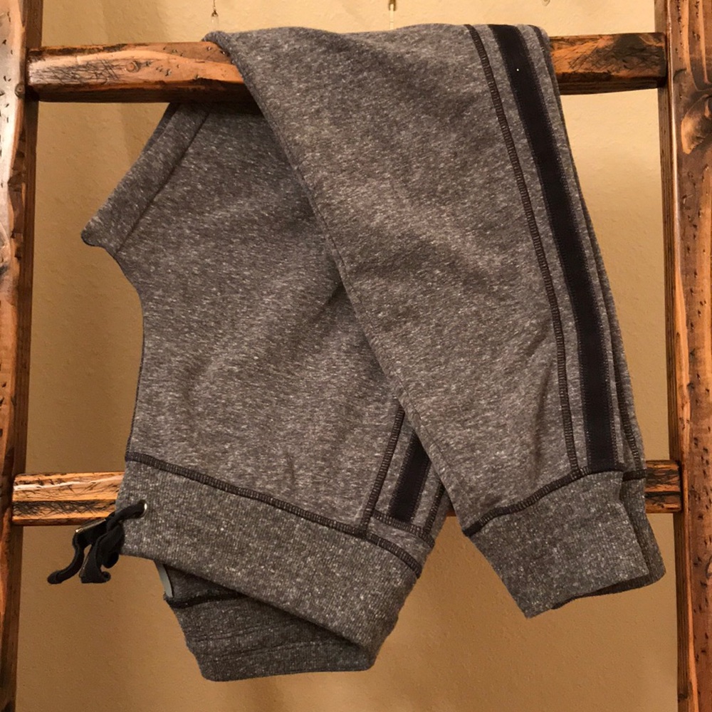 Athleta Grey with Black Stripe Joggers