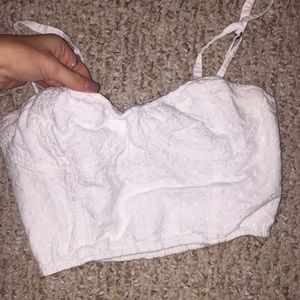 White detailed bralette