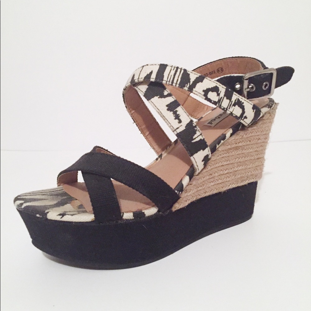 Not Rated Zebra Print Wedges