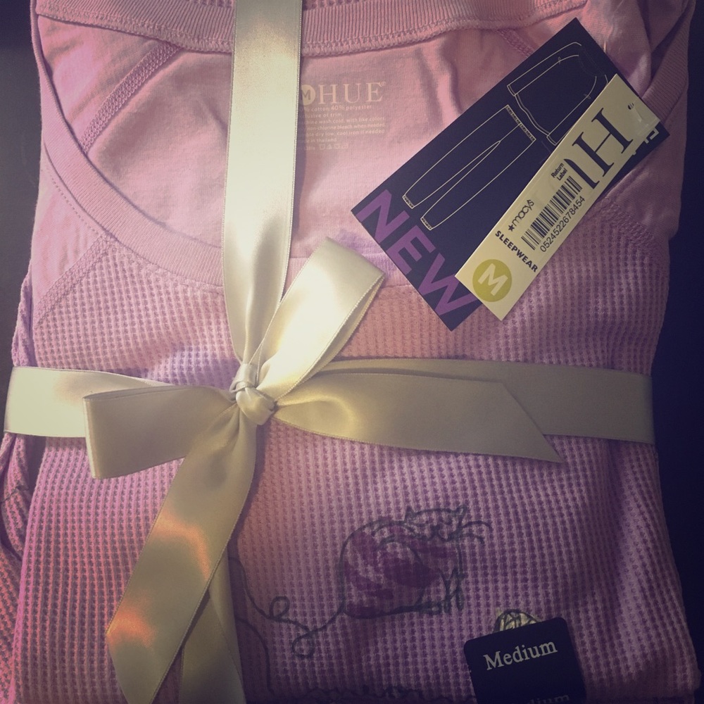 Cozy winter cat pajama set - top and pants