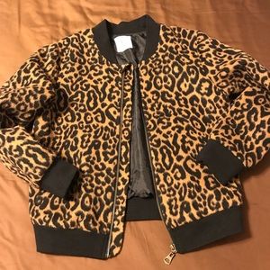 Girls Zara Leopard Print Jacket