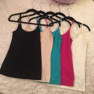 Nordstrom Brass Plum juniors basic tank. Lot of 5.