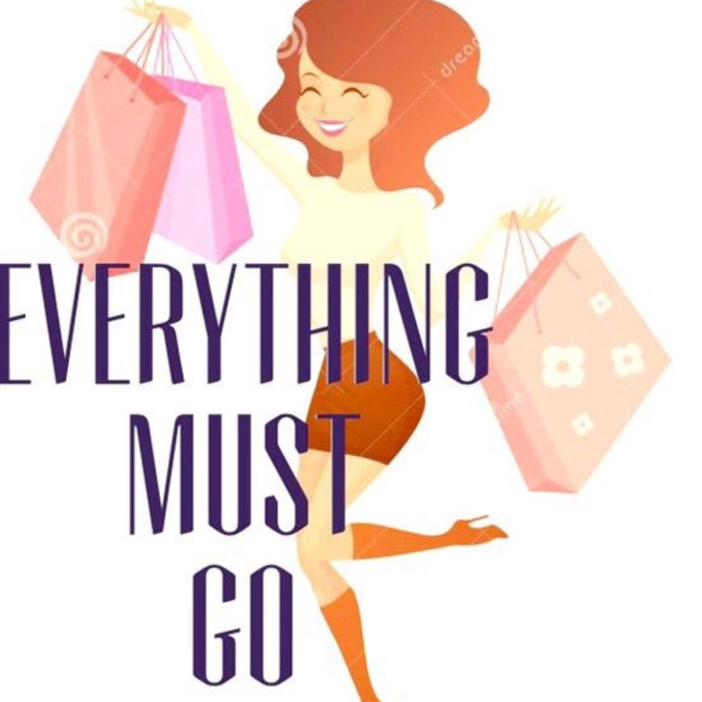 Everything in closet must go!