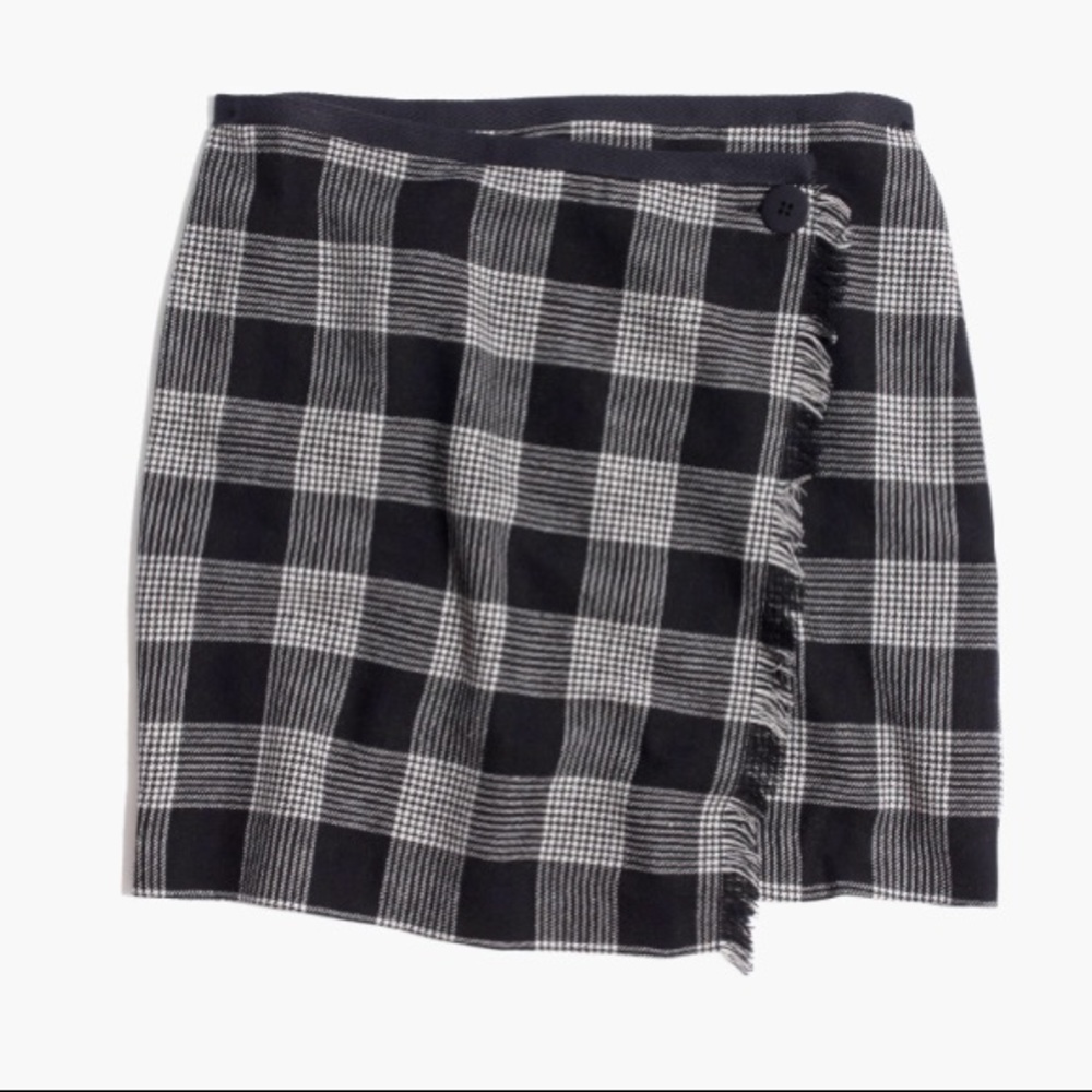 Plaid Wrap Skirt