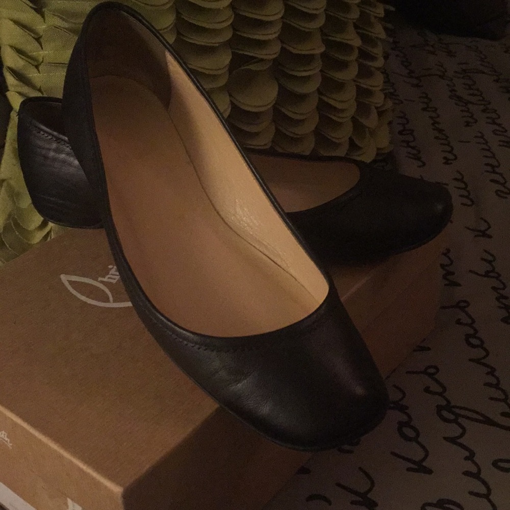 Authentic Christian Louboutin Black Flats