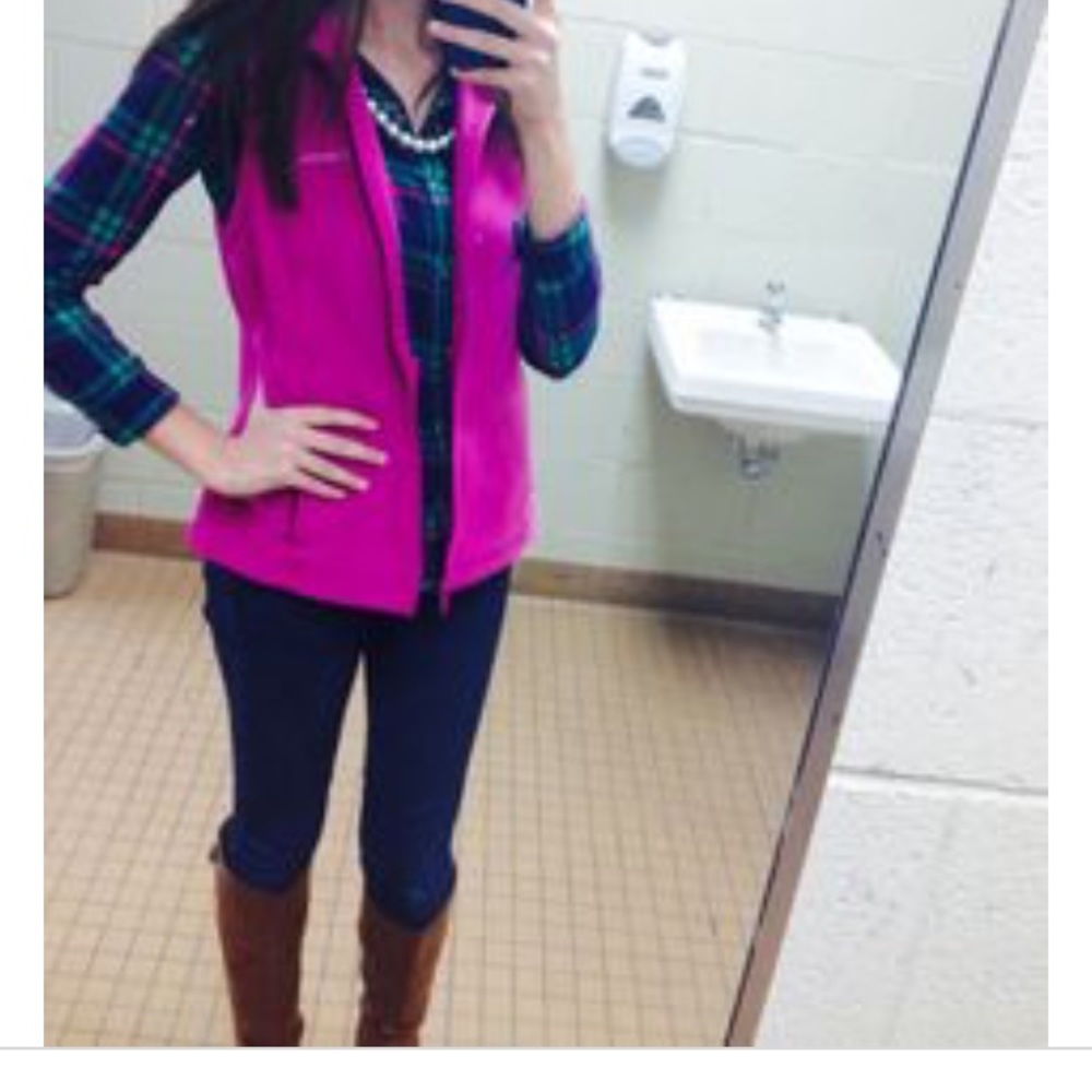 Fuschia Columbia vest