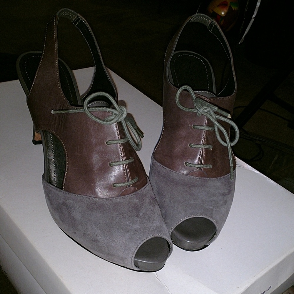 Tahari Suede and Leather Shoe