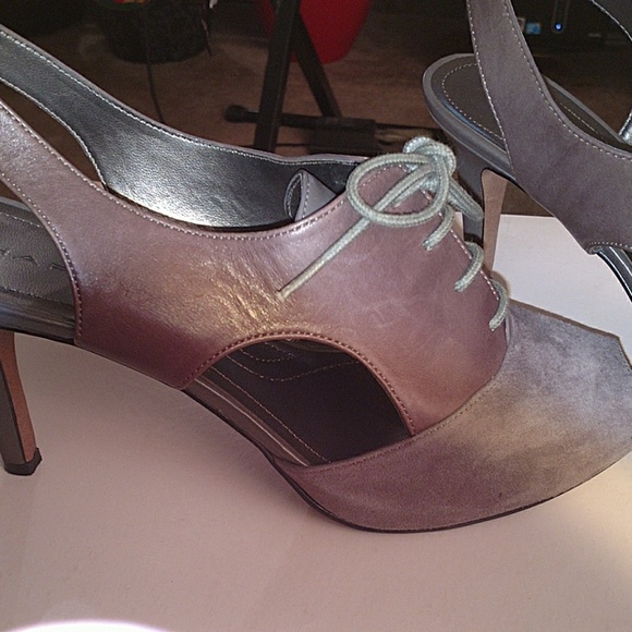 Tahari Suede and Leather Shoe - Picture 3 of 5