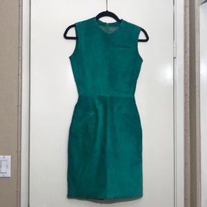 Tannery West Green/Teal Leather Cigarette Dress