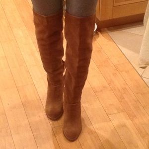 Dolce Vita suede over the knee boots saddle