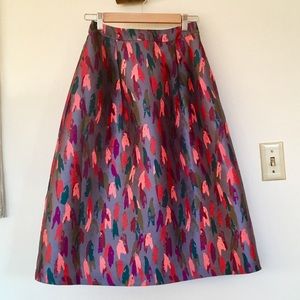 Mid length A-line skirt